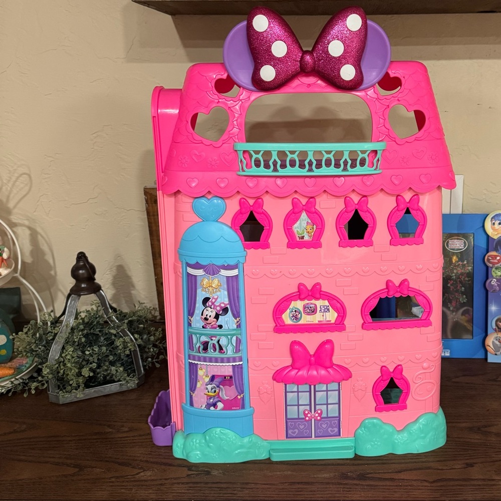 Charming Pink and Blue Dollhouse by [Brand]
